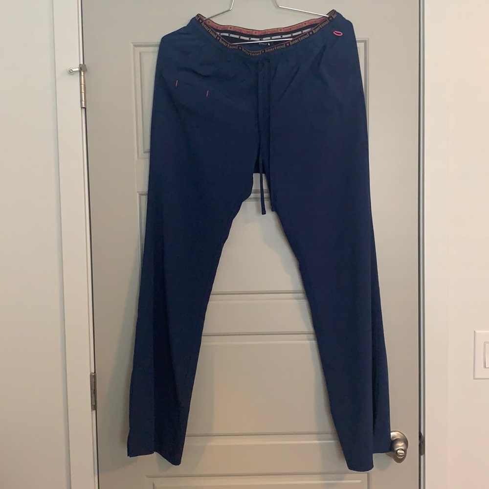 HeartSoul womens Break on Through Heart Breaker Drawstring Scrub Pant Large Tall